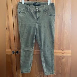 Torrid Denim Skinny Jean, Olive Green, 14